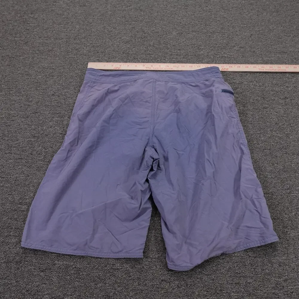 Patagonia Board Shorts Mens 32 Purple Solid Swim Trunks Drawstring Pockets